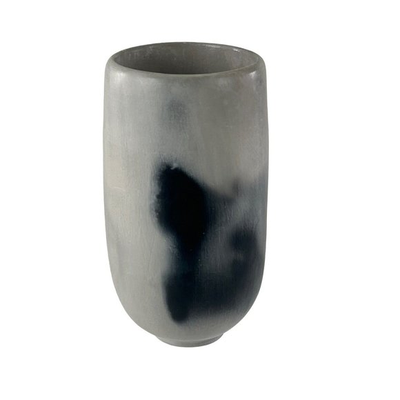 Pam Lujan-Hauer Smoky Gray White Pueblo Pottery Jar Vessel Vase Signed Taos 2000 - Picture 2 of 16